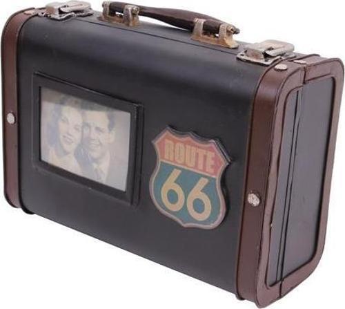 Dekoratif Metal Bavul Çerçeveli Vintage Hediyelik
