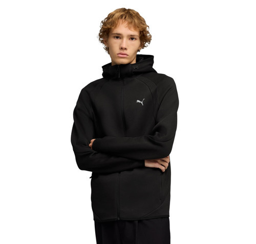 692190-01 Puma Evostrıpe Fz Hoodie Erkek Ceket Siyah