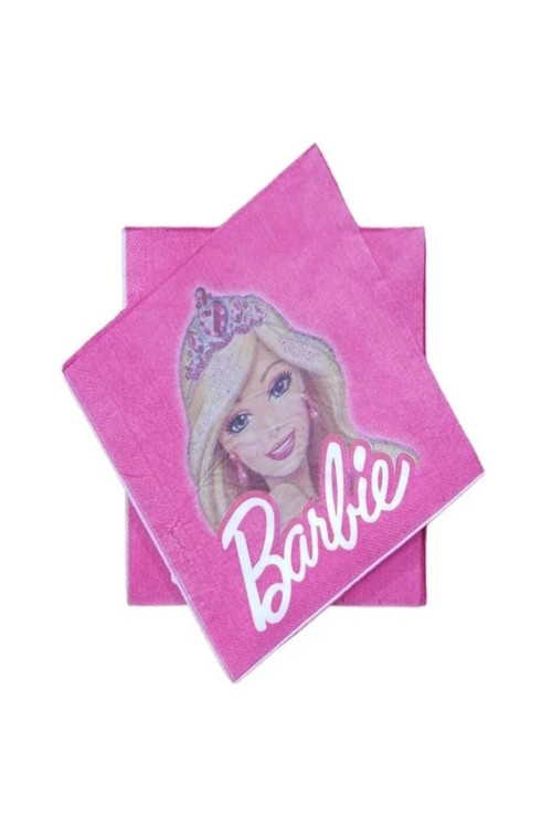 Barbie Temalı Temaya Uygun Baskılı Doğum Günü Peçetesi 20 Adet