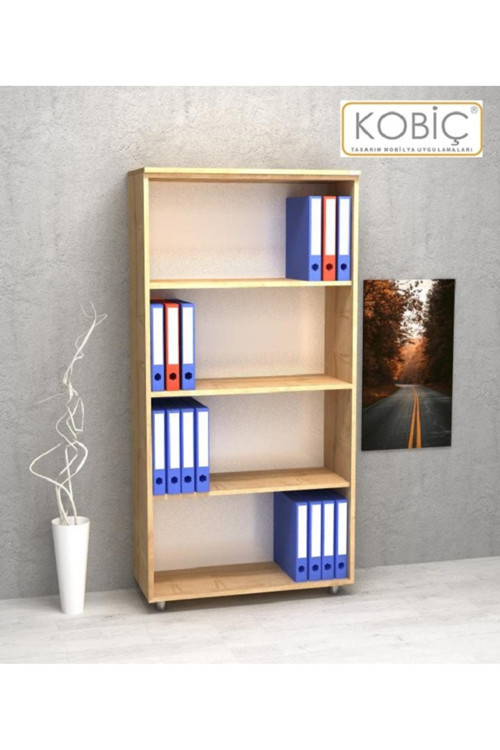 Ofis Dosya Dolabı Raflı Suntalam Dolap 70X35X150Cm (Meşe)