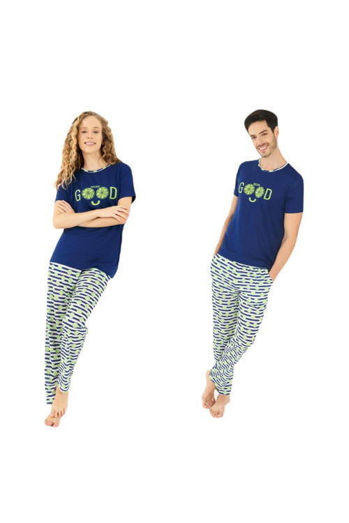 Yeni Inci Sevgili Karı Koca 2 Çift Pijama Takım 1901-838