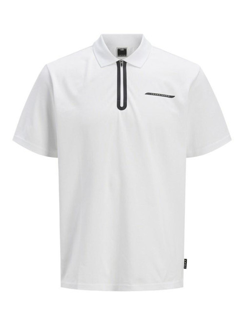 Jack Jones Fusıon Pıque Fermuarlı Polo Yaka Erkek Tişört 12273127