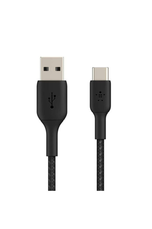 USB-A - USB-C Örgülü Şarj Kablosu, 2 Metre, 15W – CAB002BT2MBK iPhone 16 & 15, Galaxy S25, i