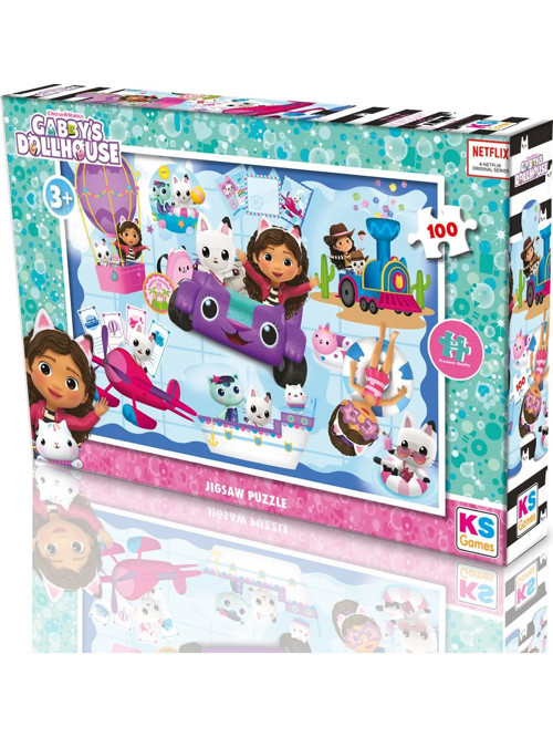 Gabbys Dollhouse Puzzle 100 Parça Gb714