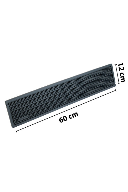60x12 cm Kauçuk Bar Mat, Bulaşık Kurutma Matı, Tencere Altlığı, Cam Kenarı Saksı Altlığı