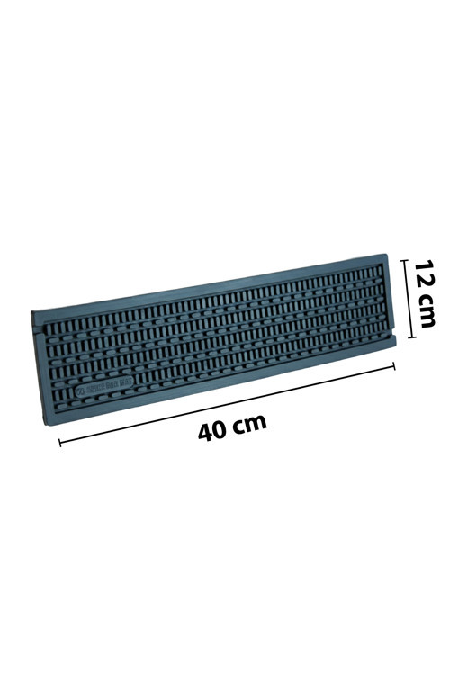 40x12 cm Kauçuk Bar Mat, Bulaşık Kurutma Matı, Tencere Altlığı, Cam Kenarı Saksı Altlığı
