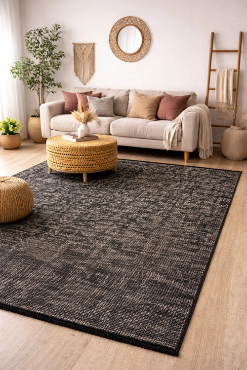 Vintage VTG 112 Vizon Dekoratif Yıkanabilir Kilim