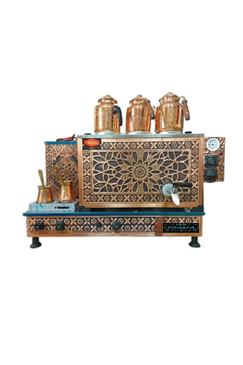 Lpg Elk Osmanlı 3 Demlikli Bakır Çay Kazanı Tamotomatik - Yüksek Kalite, Mükemmel Fiyat