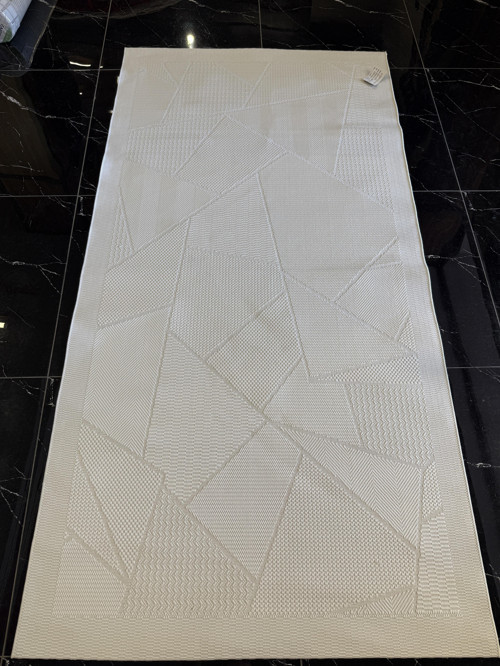 Eko Mono MNO LUX 01 White Hav Toz Vermez Kaymaz Tabanlı Şık Kilim