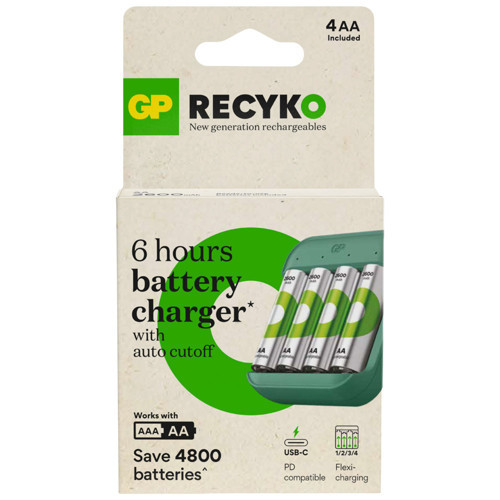 Batteries B423 USB Pil Şarj Cihazı 4 Adet 2600 AA Kalem Pilli Set