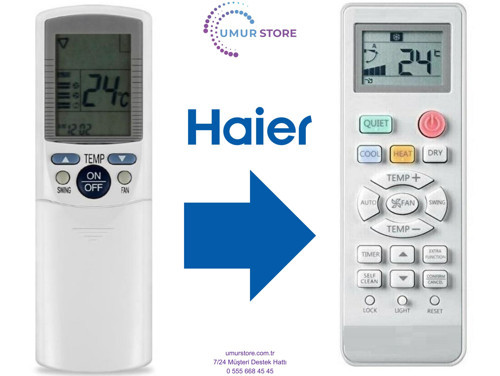 Haier YR-D23 Uyumlu Klima Kumandası