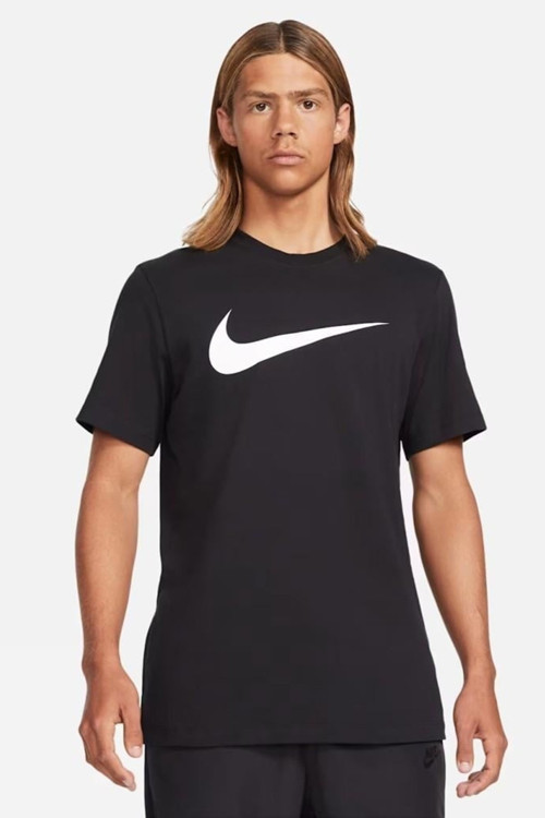 Sportswear Swoosh Mens Tee Erkek Günlük Tişört Siyah
