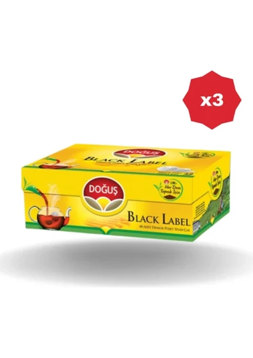 Black Label Demlik Çay 48'li - (3 Adet)