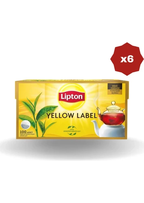 Yellow Demlik Çay 100 Lü - (6 Adet)