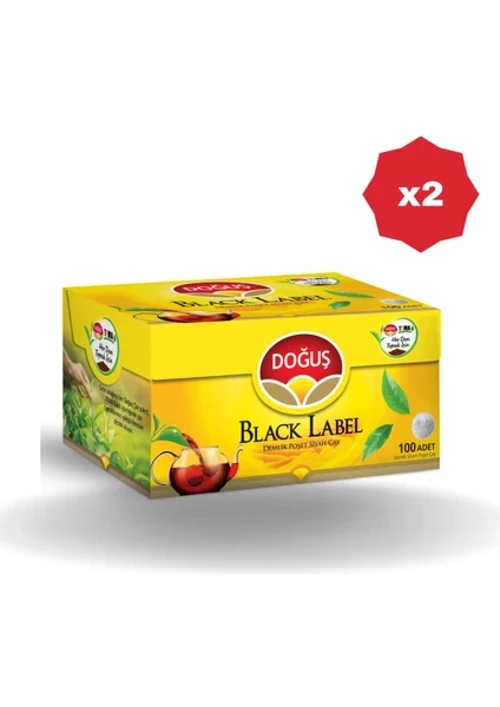 Black Label Demlik Çay 100'lü - (2 Adet)