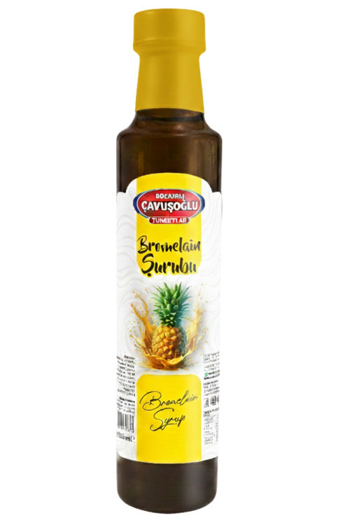 Bromelain Şurubu Şurubu 250 Ml Ananas Ve Riboflavin İçerikli
