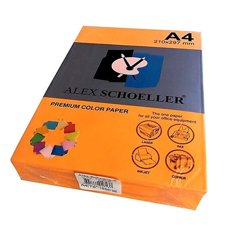 Renkli Fotokopi Kağıdı Renkli Kağıt A4 80 Gr Neon Fosforlu Turuncu - 30 adet