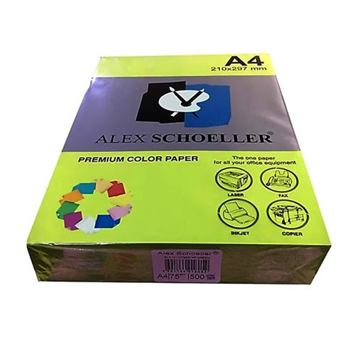 Renkli Fotokopi Kağıdı Renkli Kağıt A4 80 Gr Neon Fosforlu Yeşil - 30 adet