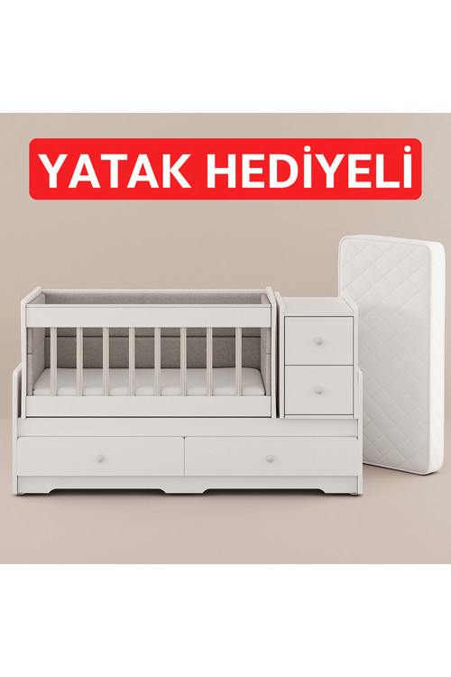 Moon Anneyanı Sallanır Çekmeceli Büyüyen Beşik