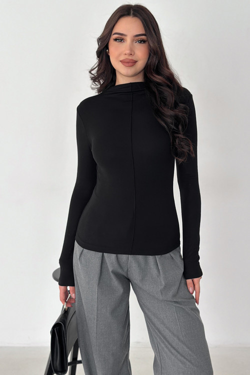 Kadın Dikiş Detaylı Fit Bluz – White Line