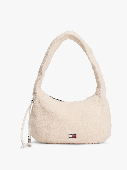 TJW Casual Sherpa Omuz Kadın Bej Omuz Çantası AW0AW180770F6
