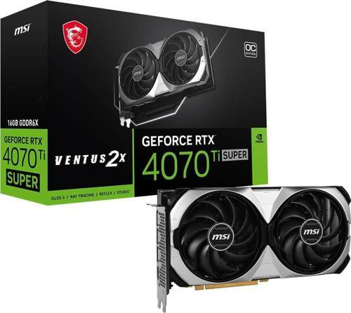 RTX 4070 Ti SUPER 16G VENTUS 2X OC 16GB Geforce RTX4070TiS GDDR6X 256bit HDMI 3xDP 16x Ekran Kartı
