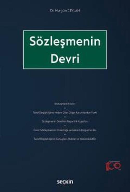Sözleşmenin Devri Dr. Nurgün Ceylan 1. Baskı, Ocak 2024