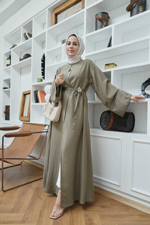 6642-Parça Boya Abaya Haki
