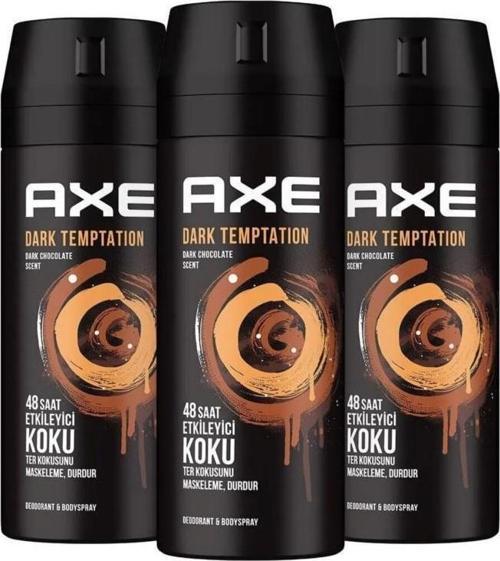 Dark Temptation Dark Chocolate Scent Deodorant 150ml 3'lü