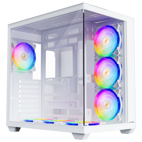 Stark S801 7xARGB Temperli Cam 650W 80+ Bronze ATX Beyaz Gaming (Oyuncu) Kasa