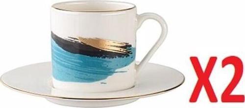 Dash Desen Tabaklı Kahve Fincanı 90cc 2 li 04ALM008281