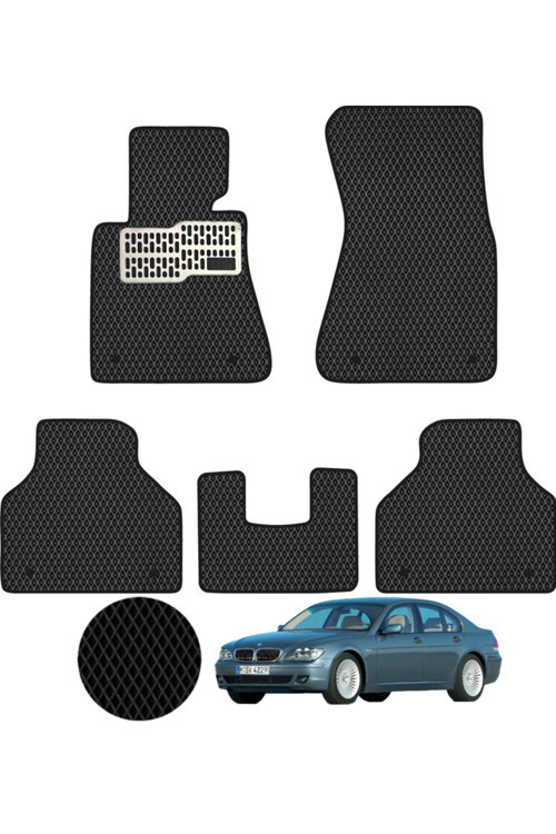 Bmw 7 Serisi E65 2002-2009 Uyumlu Araca Özel Eva Oto Paspas Takımı