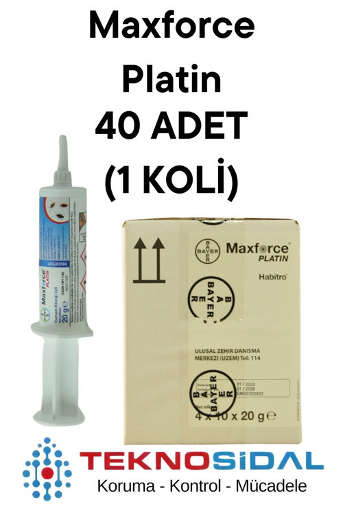 Maxforce Platin Hamamböceği Jeli 20Gr | 1 Koli 40X20G | Distribütör Garantili | Ürünc