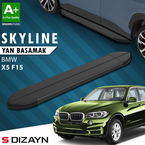 S-Dizayn Bmw X5 F15 Skyline Siyah Yan Basamak 193 Cm 2013-2018 A+ Kalite