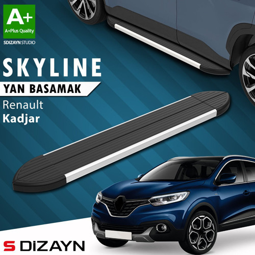 S-Dizayn Renault Kadjar Skyline Aluminyum Yan Basamak 173 Cm 2015-2022 A+ Kalite