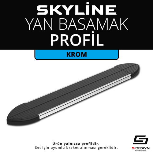 Skyline Krom Yan Basamak Profil 153 Cm Etekli