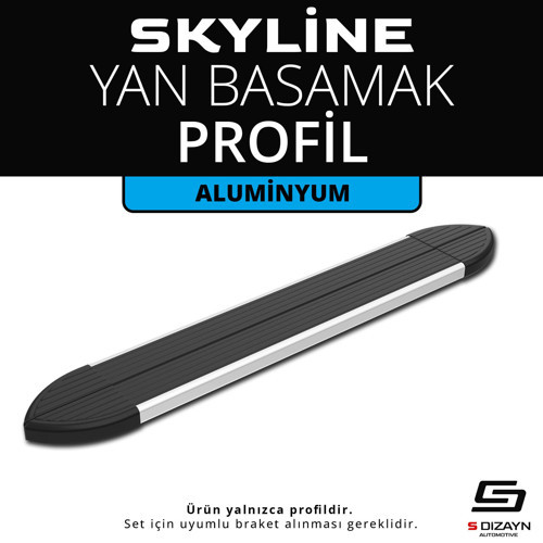 Skyline Aluminyum Yan Basamak Profil 203 Cm Etekli