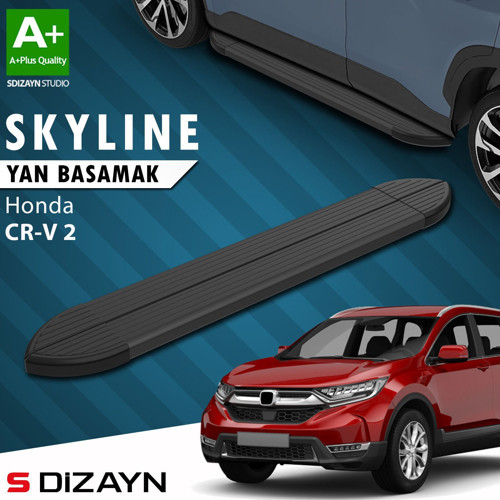 S-Dizayn Honda CR-V 5 Skyline Siyah Yan Basamak 173 Cm 2018-2022 A+ Kalite