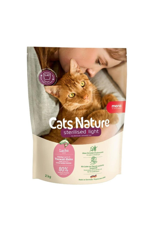 Cats Nature Kısırlaştırılmış Somonlu Yetişkin Kedi Maması 2 Kg
