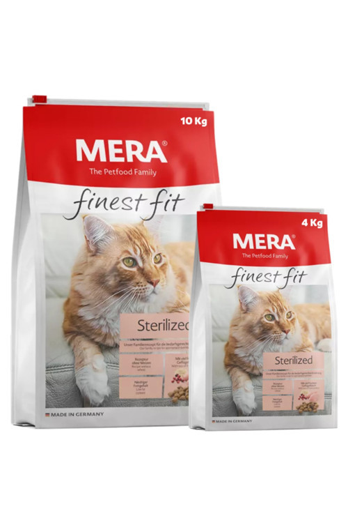 Finest Fit Sterilized Sterilised Taze Kümes Hayvanı Etli Kısırlaştırılmış Kedi Maması 10 Kg + 4 Kg