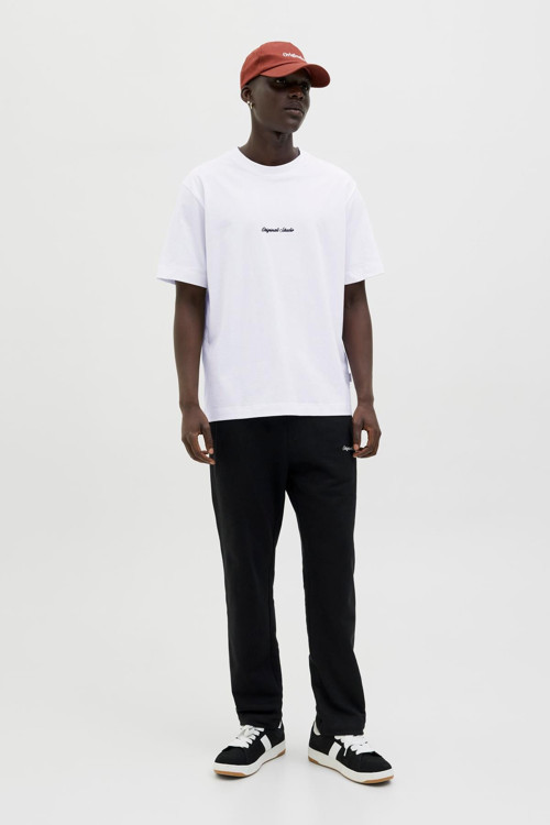 JACK & JONES Erkek JORNORREBRO EMB TEE SS Crew Neck Nakışlı Tişört