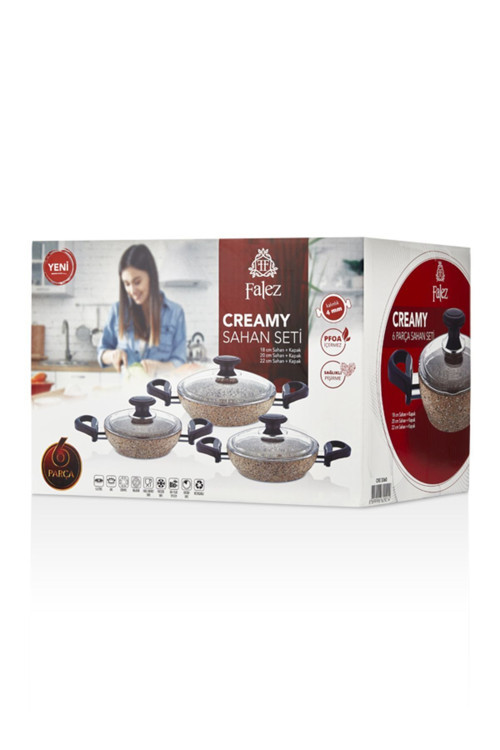 Creamy 6 Parça Granit Sahan Set