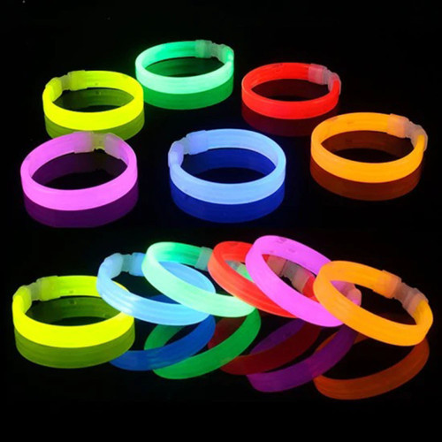 Glow Kalın Bileklik 12’li Set | Baskıya Uygun Renkli Model