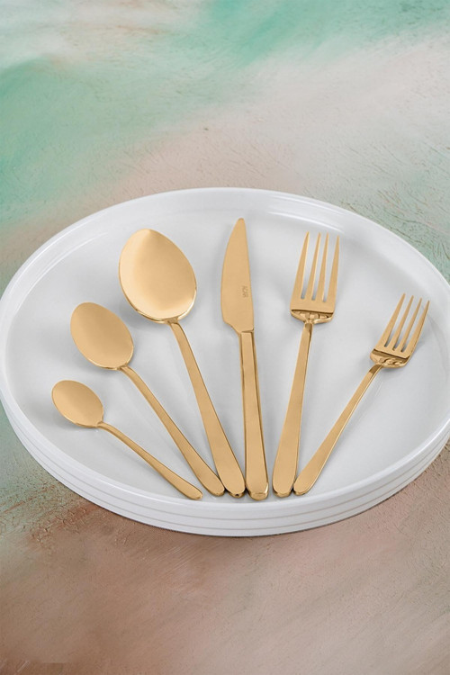 Elenor Gold 72 Parça 12 Kişilik Çatal Kaşık Bıçak Seti - ART-05006