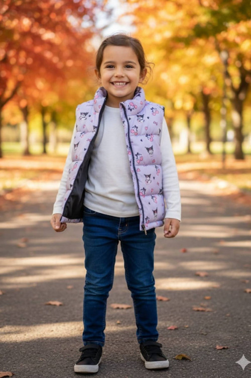 Kuromi Baskılı Kız Çocuk Şişme Yelek