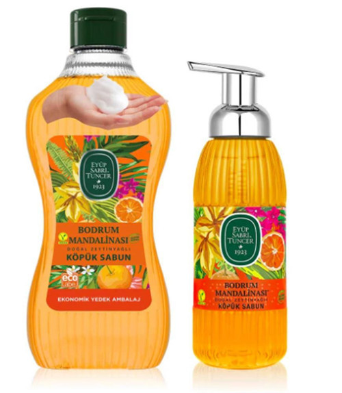1,5 lt+500 ml Bodrum Mandalina Köpük Sabun
