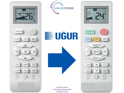 Uğur Uyumlu Klima Kumandası