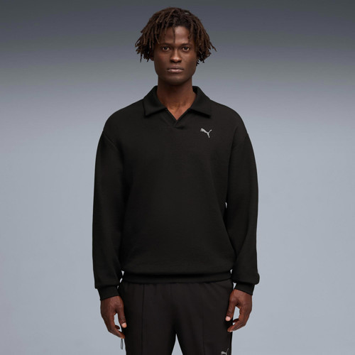Cloudspun Erkek Siyah Polo Sweatshirt (528459-01)