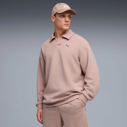Cloudspun Erkek Bej Polo Sweatshirt (528459-88)