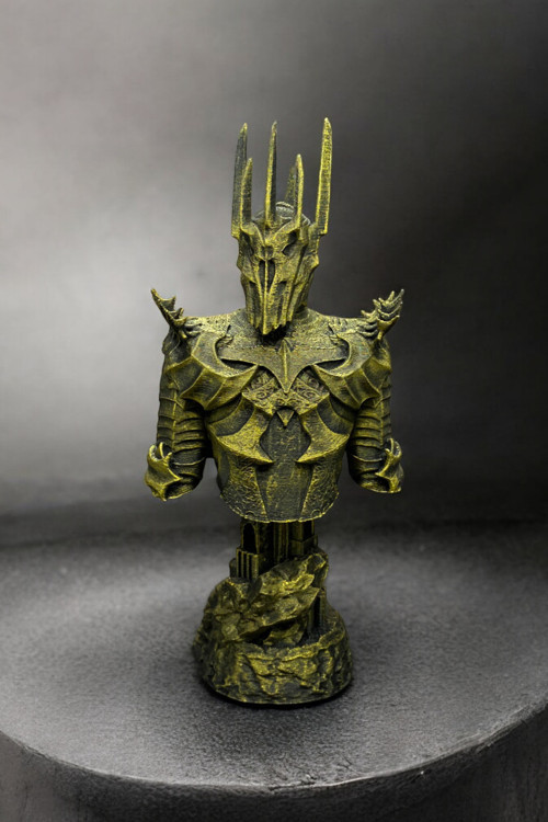 Sauron Bust – Yüzüklerin Efendisi Koleksiyonluk "Gold" Renk Heykel 20Cm